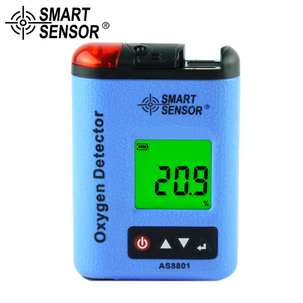 Oxygen gas analyzer Meter monitor gas leak detector tester Industrial