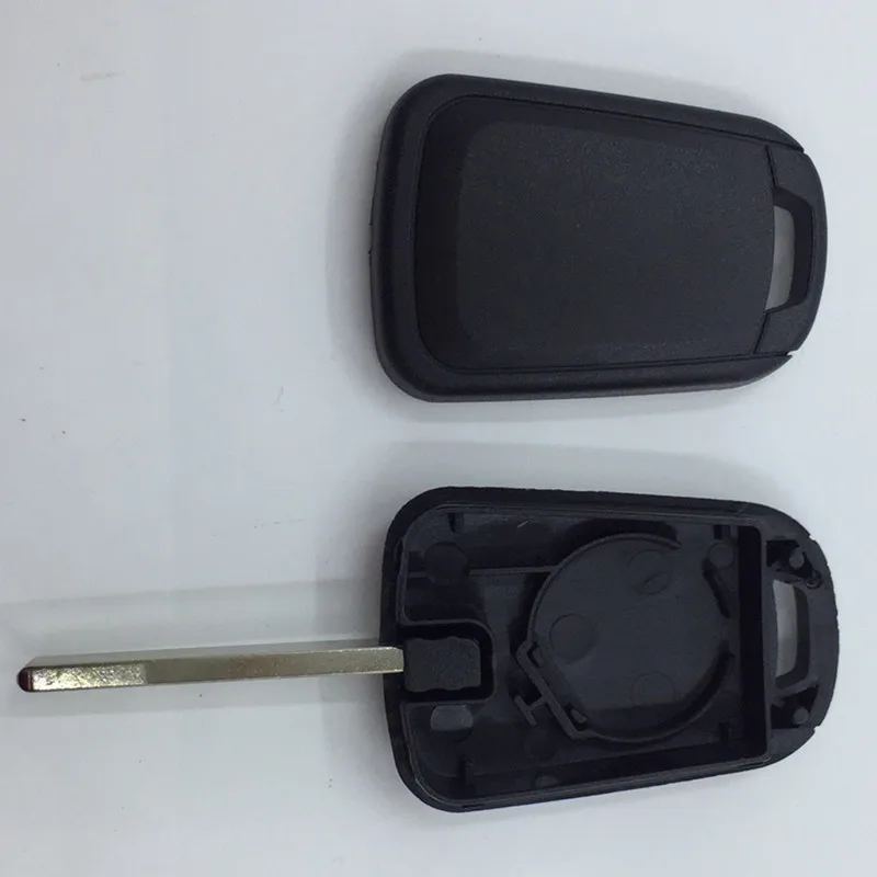 

RIOOAK Transponder Key Shel lfor Opel for Buick for Chevrolet Cruze with Chip Slot with HU101 blade Car Key Blanks Case
