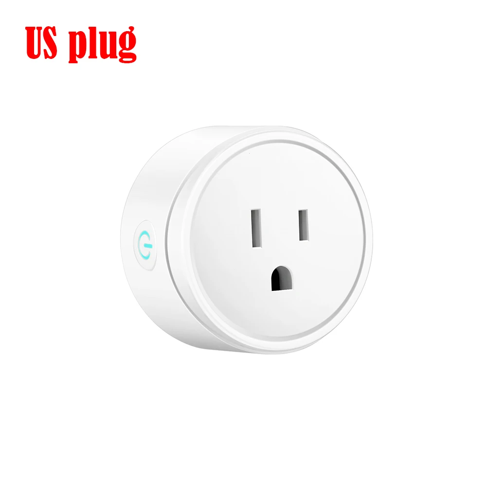 Умная вилка Wi-Fi США/Великобритания/ЕС дистанционное управление мощность умный дом Электрический мини разъем поддержка Alexa Google домашней автоматизации - Комплект: US Plug