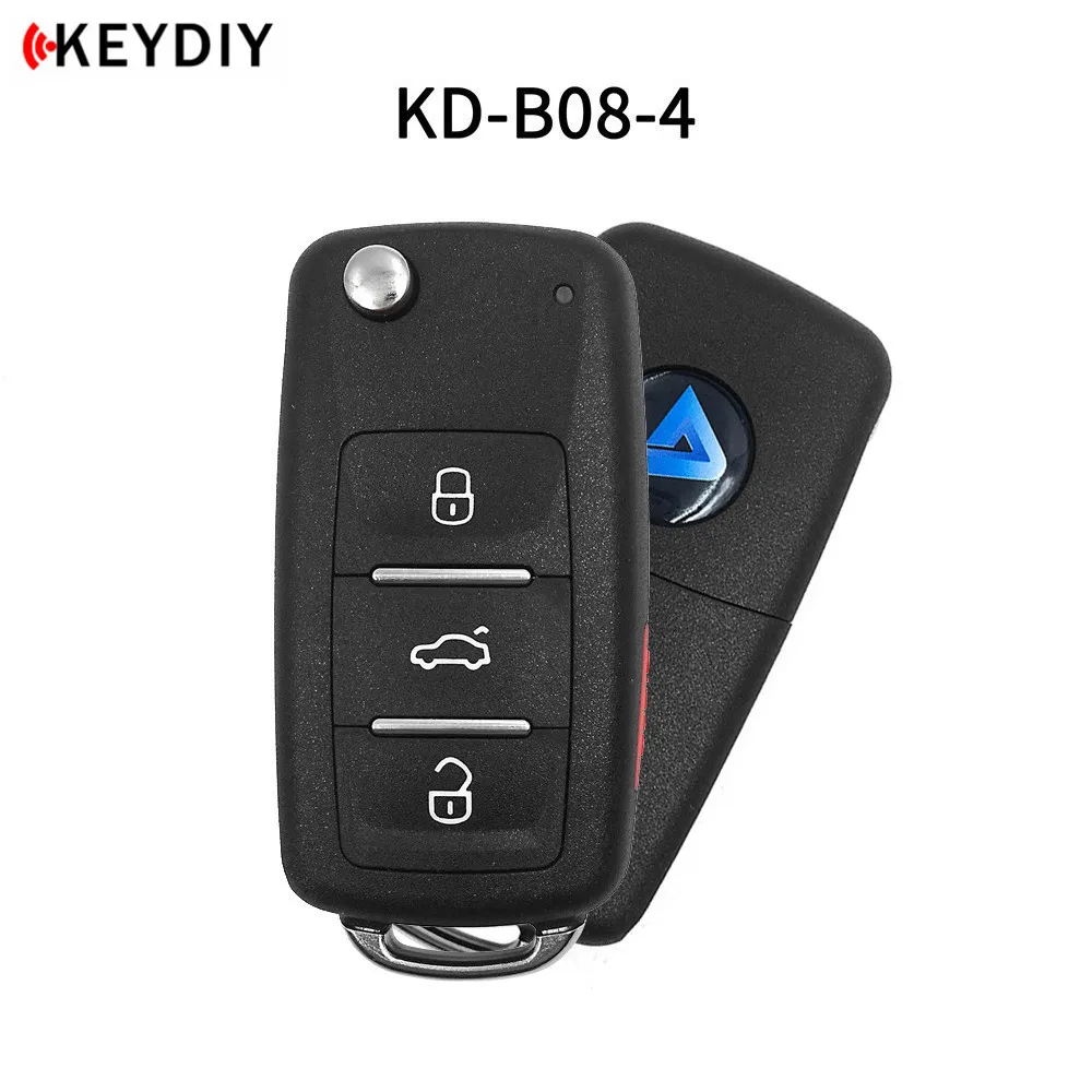 KEYDIY KD B08-3/4 Автомобильный ключ для Toyota KD900/KD-X2/KD мини-ключ программист серии B пульт дистанционного управления с 31# лезвием и логотипом - Количество кнопок: B08-4