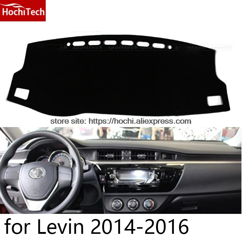 Для toyota Levin 2014-2016 двухслойный силикагель Приборная панель автомобиля Pad