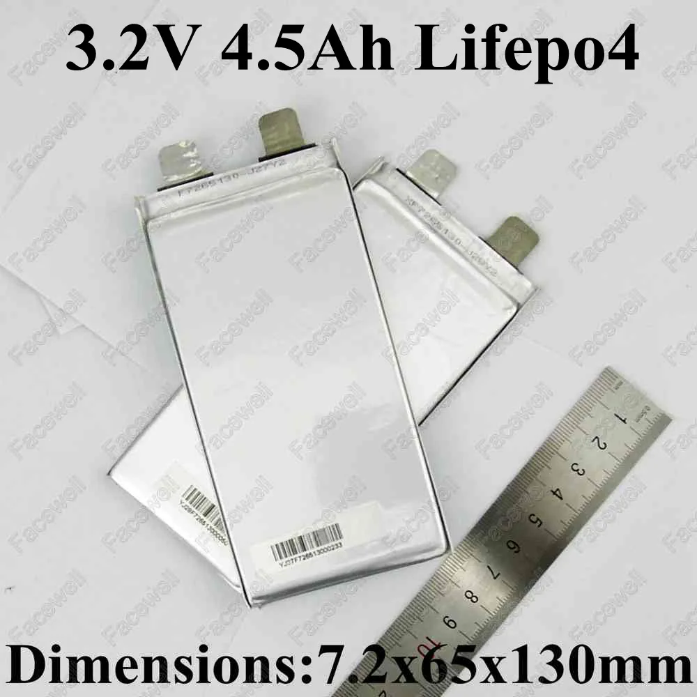 10ps 3,2 v LiFePo4 4.5Ah батарея lifepo4 ячейка высокого стока 20A 3,2 v 4500mah для батареи 6v 4.5ah упаковка 5ah источник питания электрическая игрушка