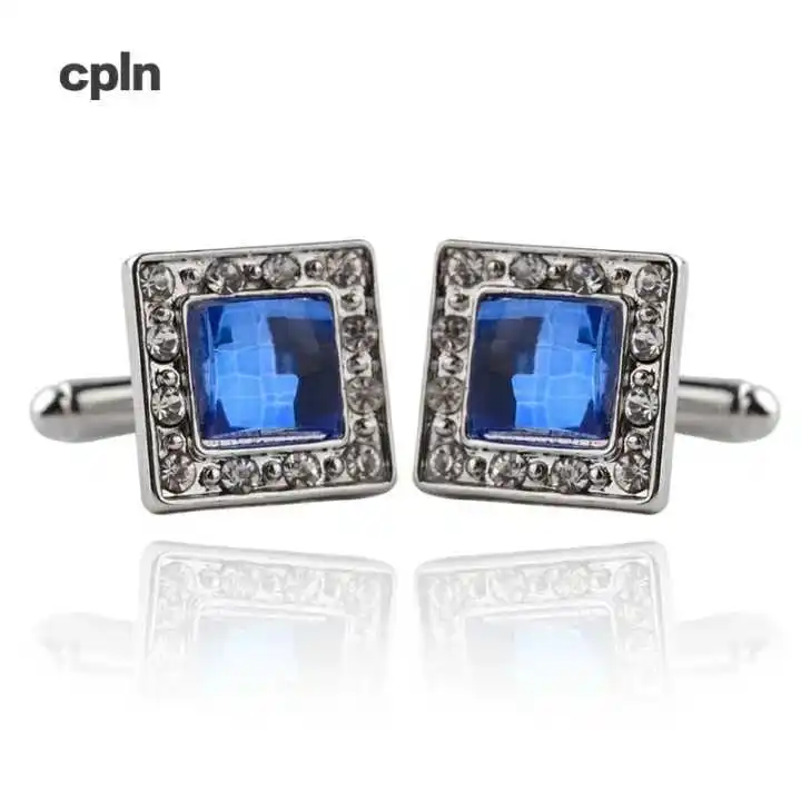 

European and American fashion jewelry cufflinks Fashion zircon cufflinks cuff nails Men's suit cufflinks