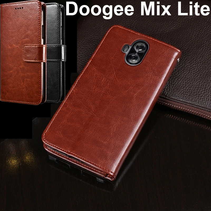 Роскошный Ретро Чехол-книжка Fundas Для Doogee Mix 2, чехол-кошелек+ Мягкий силиконовый Кожаный Чехол Для Doogee Mix Lite 5,2, чехол для телефона