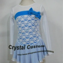 Горячая Распродажа голубое платье для фигурного катания Горячая новинка Брендовое платье для катания на коньках для соревнований по индивидуальному заказу DR3148