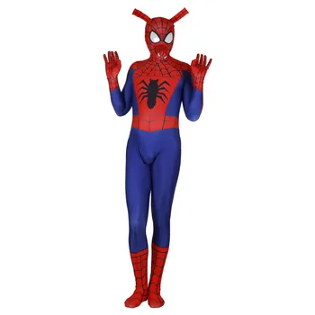 

Spider Ham Peter Porker Cosplay Costume Zentai Spider Superhero Bodysuit Suit Jumpsuits Adult Kids