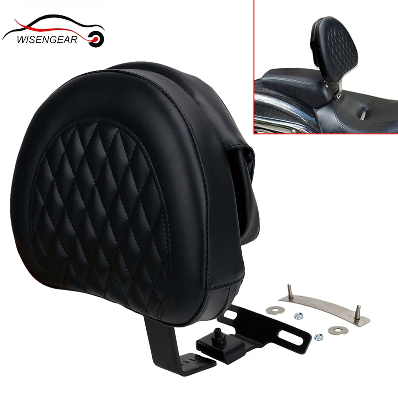 

Motorcycle Parts Detachable Adjustable Plug-in Driver Rider Backrest Pad Kit for Harley Fatboy Fat boy Softail 2007-2017 #MBJ121