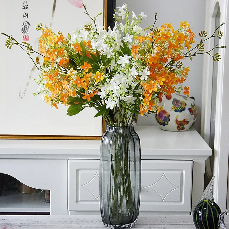 Fake Flowers Nightbush Long Stem Night Jasmine Artificial Flowers for Home Wedding Garden Decoration Flores Photography Fake Flowers Nightbush Long Stem Night Jasmine Artificial Flowers for Home Wedding Garden Decoration Flores Photography