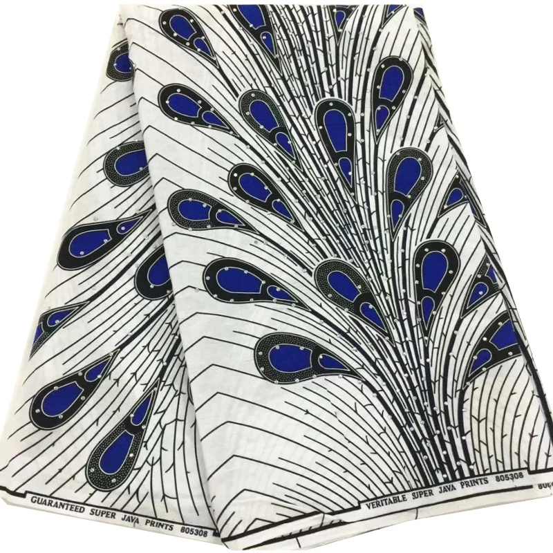 

Stones Unique Ankara African Prints Wax 100% Cotton JAVA Fashion Guaranteed Real Dutch Hollandais Wax Fabric for Dress 6yards