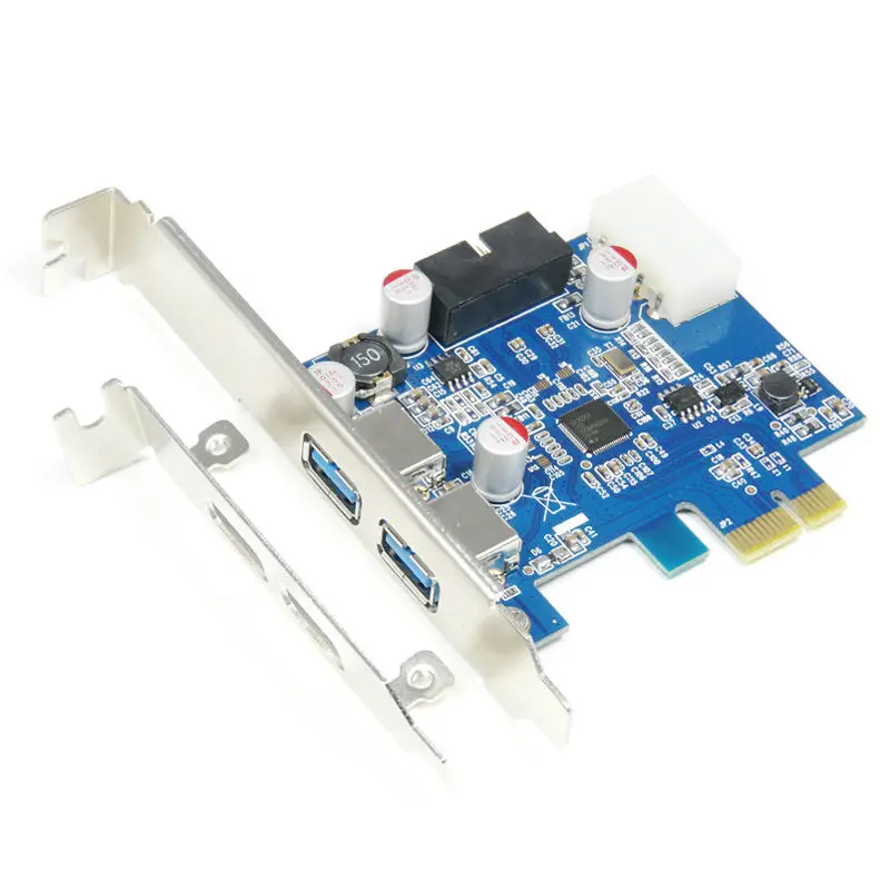 PCI-E к USB3.0 конвертер карты PCI Exrepss к USB 3,0 концентратор с 19P 20pin разъем+ низкопрофильный кронштейн