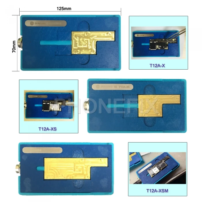 SS-T12A нагревательная станция для IPhone 6 7 8 X XS MAX материнская плата cpu станция для демонтажа с различными материнскими платами нагревательный паз