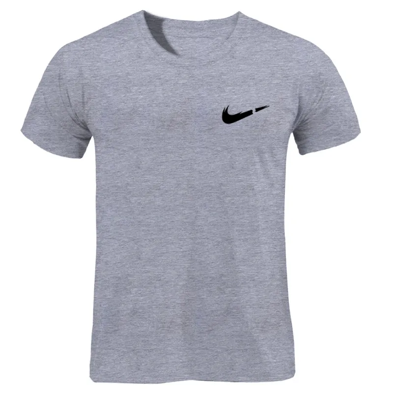 2019 летние новинка, модель высокого качества Мужская футболка свободного покроя с коротким рукавом с круглым вырезом 100% хлопок футболка