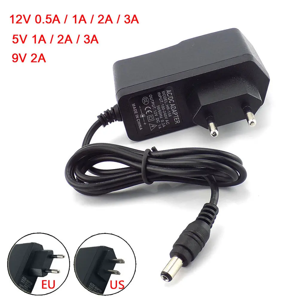 

AC DC 5V 1A Power Supply Adapter US EU Plug LED Strip light