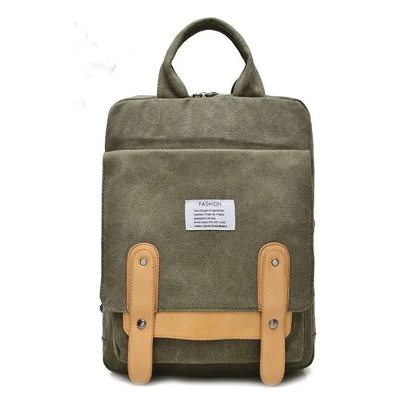 

2016 Vintage Canvas School Backpack For Women Teenage Girls Multifunctional Camp Travel Rucksack Women's 15/16 Laptop Backpacks
