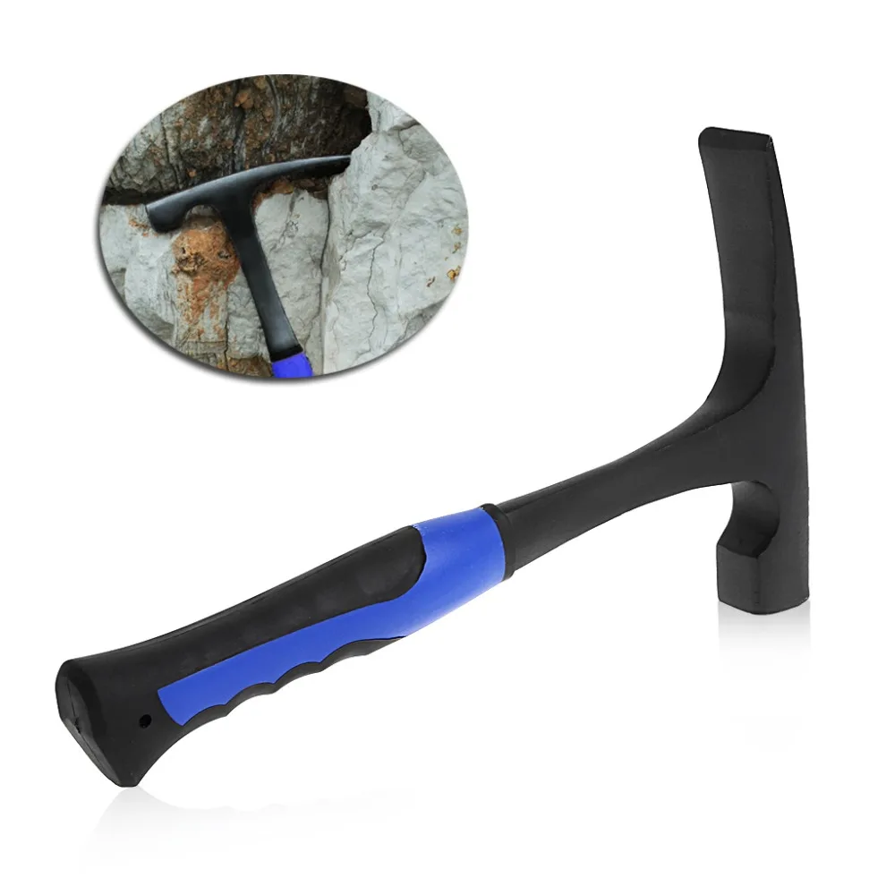 

Rock Pick With Flat Tip Shock Reduction Grip Geological Stratigraphic Exploration Hammer Hand Tools
