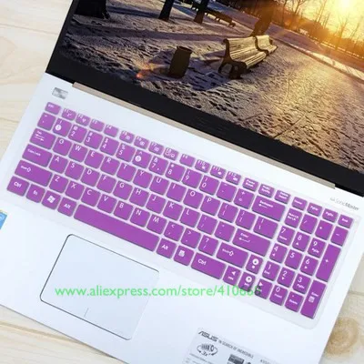 Purple 15,6 ''15 защита для клавиатуры ноутбука для Asus X555 X555L X555LA X555LD X555LN X555LP X555LB X555LF X555LI X555U X555LJ - Цвет: Purple
