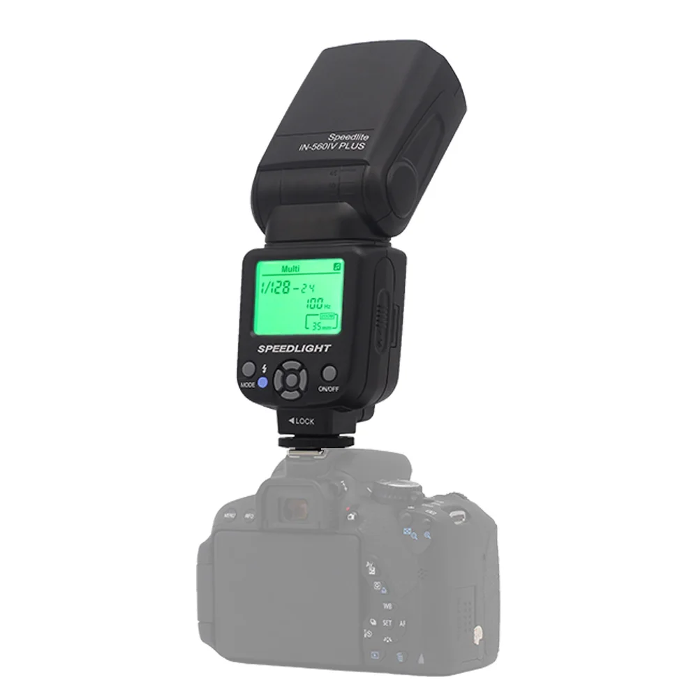 INSEESI камера Вспышка Speedlite IN560IV IN 560IV Plus ЖК дисплей для Nikon D7000 D300s D5100 D5200 D3200 D90 D80 DSLR
