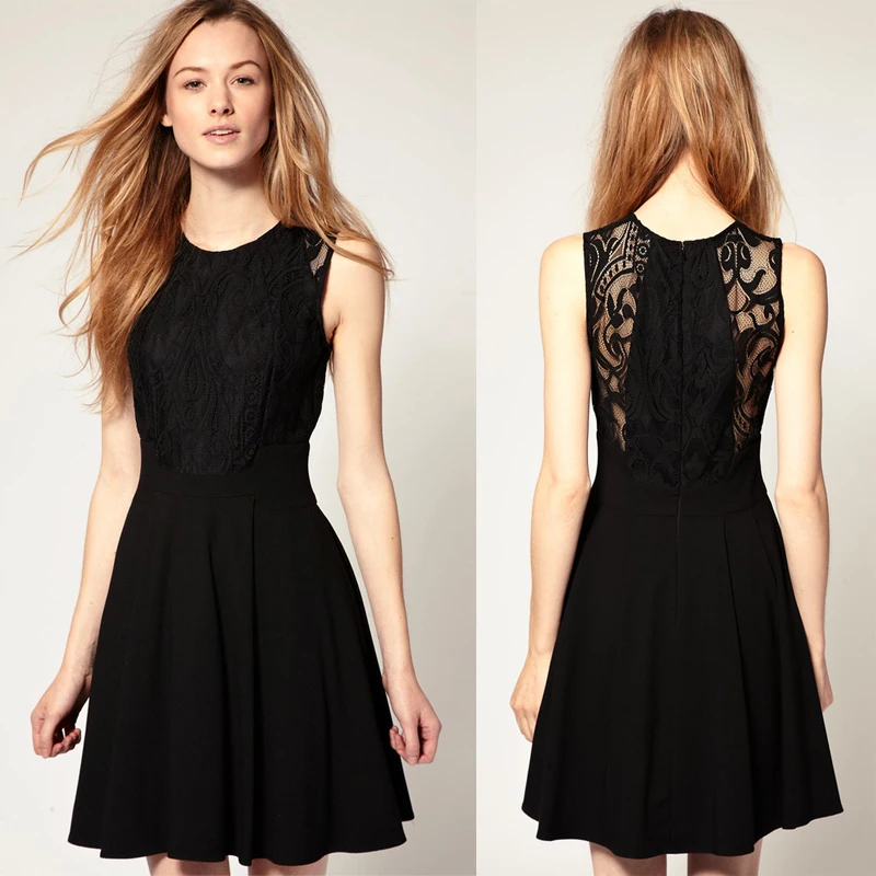 black spring formal dresses