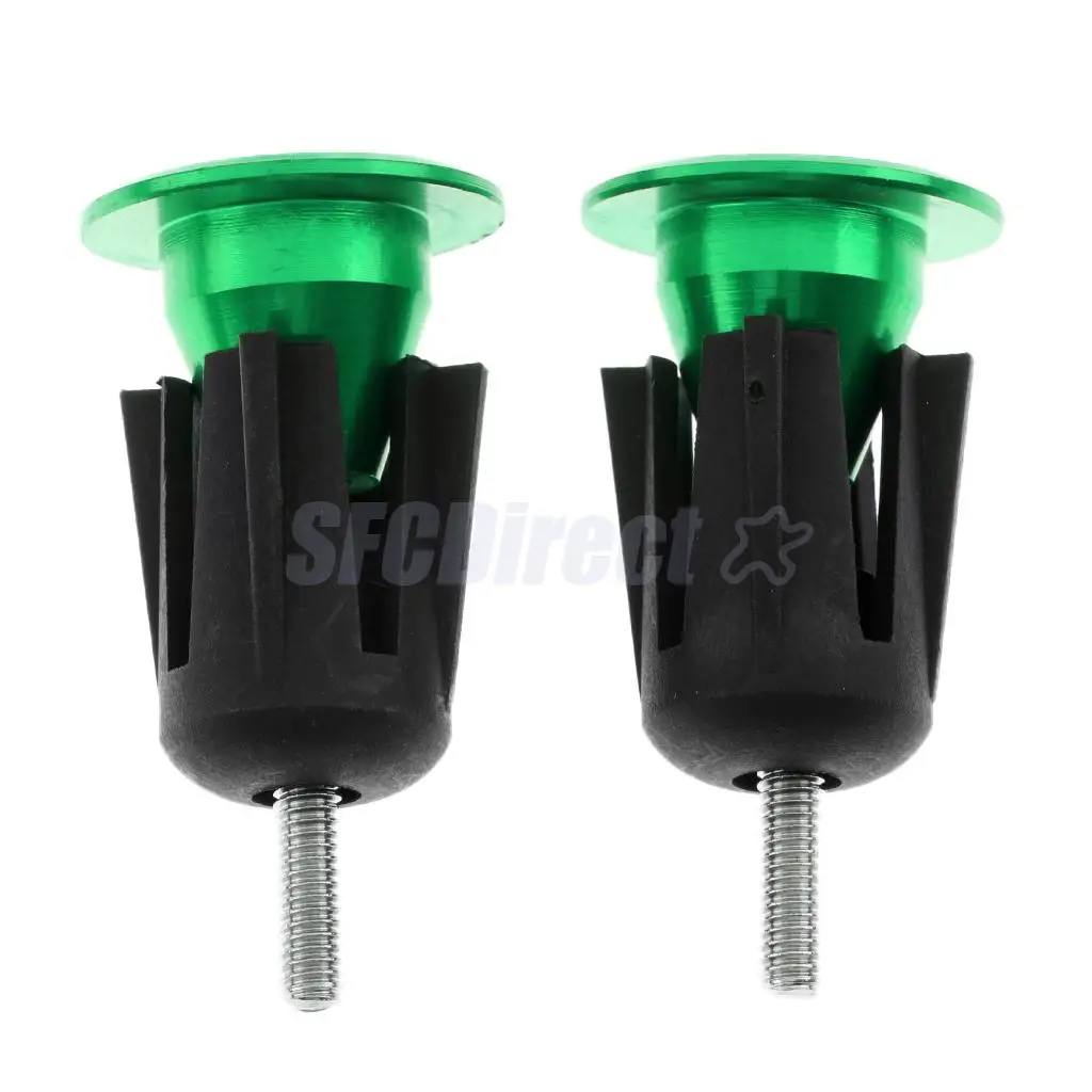 1 Pair Aluminum Alloy Bike Handlebar End Plugs Mountain Road Bicycle Cycling Handle Bar Grips Caps Stoppers 