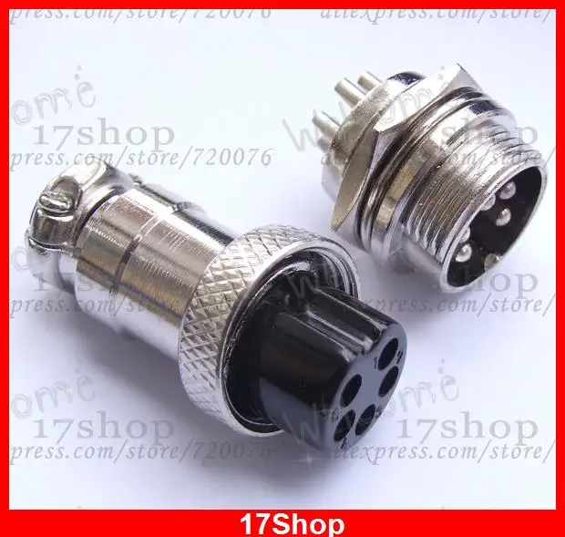 20pcs 5 Pin Xlr Plug Aviation Ham Radio Pcb Connectors Connectors