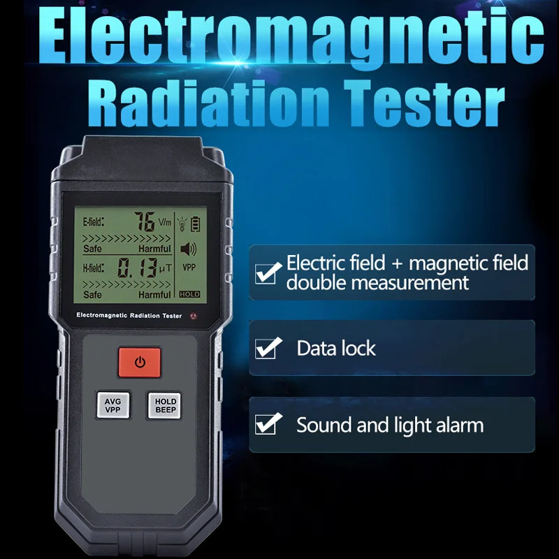 Ручной тестер электромагнитного излучения EMF метр электрический детектор магнитного поля CLH@ 8
