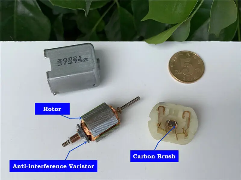 JOHNSON FC-280SC-20150 с источником питания от постоянного тока, 6 V-12 V 12000 об/мин высокого Скорость карбоновая щетка мини-24 мм Электрический 280 двигатель 2 мм вал Сделай Сам Игрушечная модель