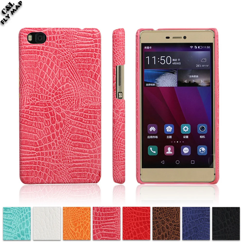 

Crocodile Case for Huawei P8 GRA-L09 GRA-UL10 GRA-UL00 Hard PC Protective Phone Cover Coque for Huawei P 8 GRA L09 UL10 UL00 Bag