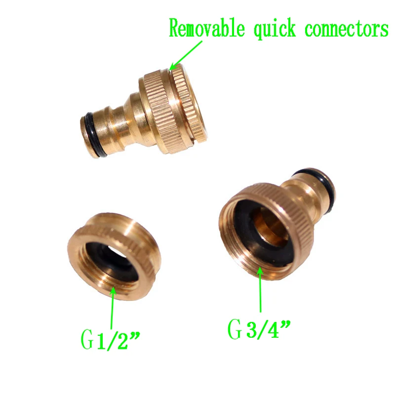 1PCS Pure Brass Faucets Standard Connector Washing Machine Gun Quick