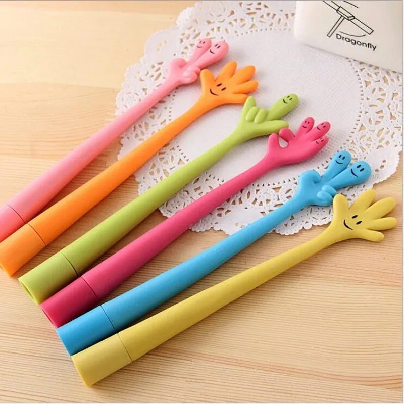 8 pcs/lot Cute bend ballpens for writing kawaii stationery Flexible