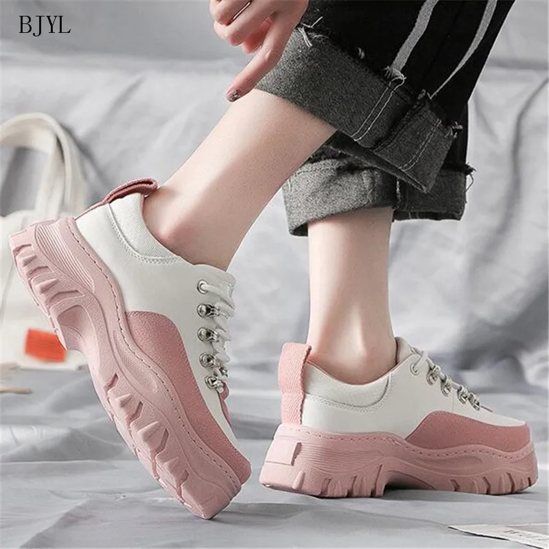 

BJYL Women Sneakers Autumn Tenis Fashion Casual Shoes Woman Comfortable Breathable Flats Female Platform Chaussure Femme B241