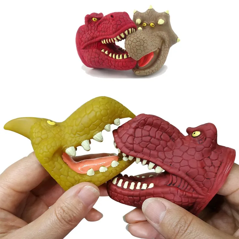 Игрушки Динозавры на палец куклы марионетка мягкие Бриджи игрушки 3D Динозавр
