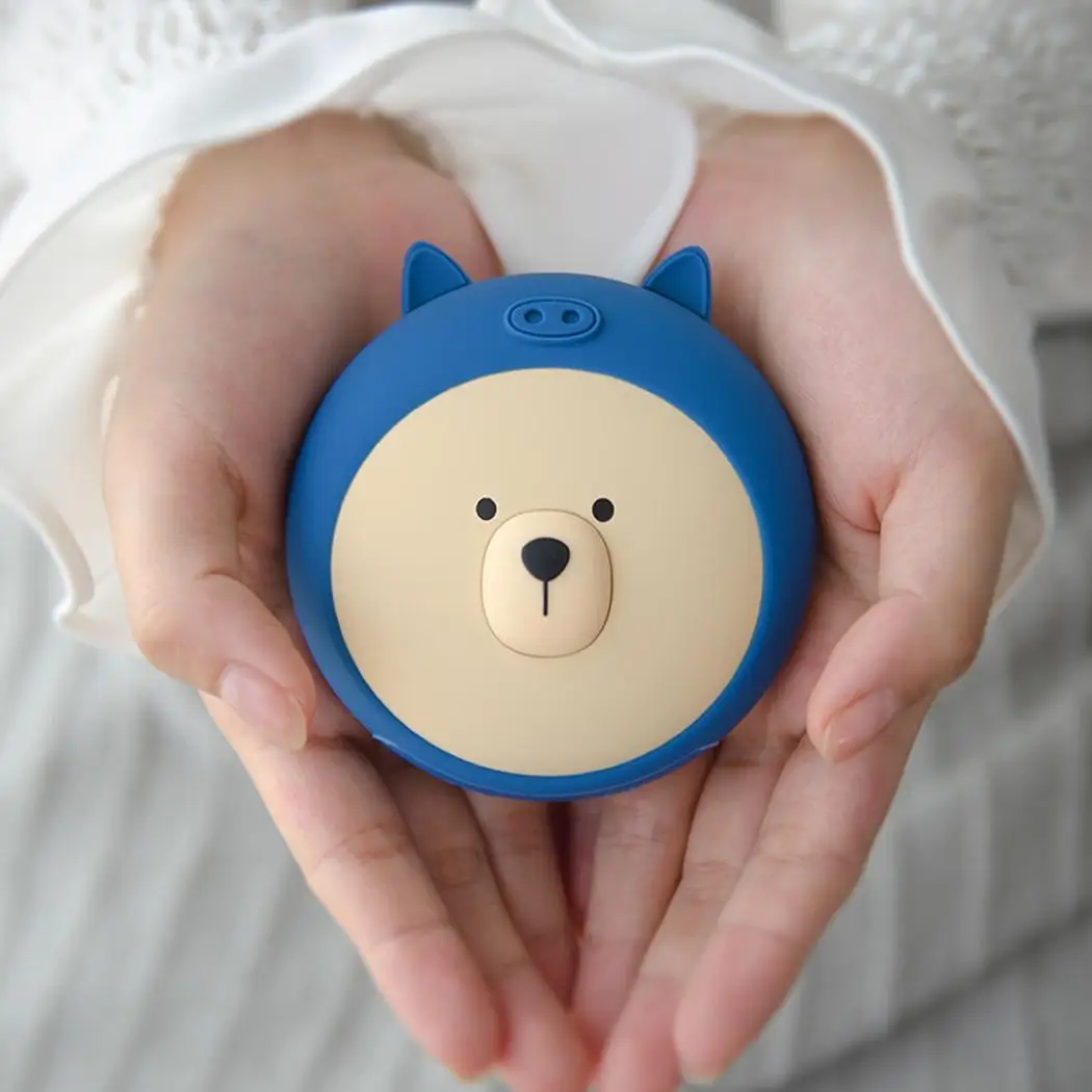 

8000mAh Rechargeable Cute Bear Instant Heating Hand Warmer Power Bank External Battery Powerbank For Xiaomi MI iPhone X Note 8