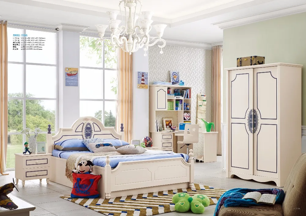 children's study table and cupboard set