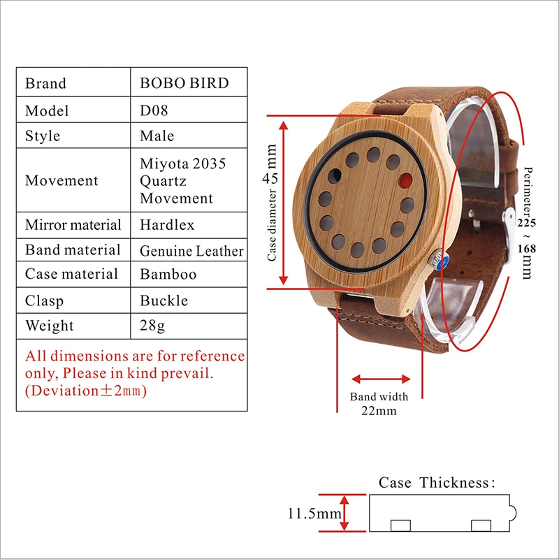Reloj hombre BOBO BIRD мужские часы, бамбуковые кварцевые часы, роскошные брендовые Дизайнерские деревянные наручные часы, специальный подарок для мужчин, W-D08