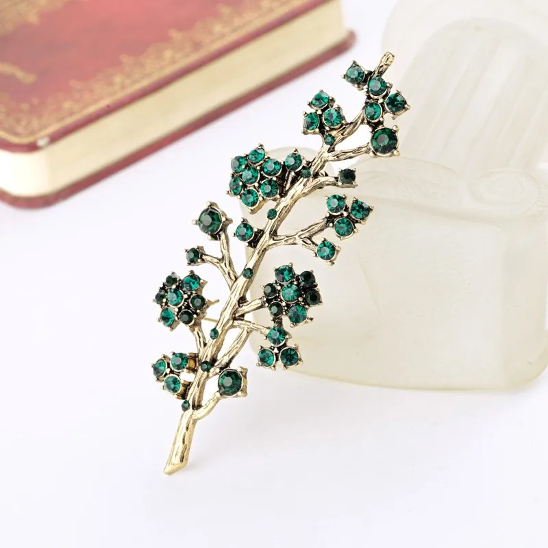 Crystal Branch Brooches  (3)