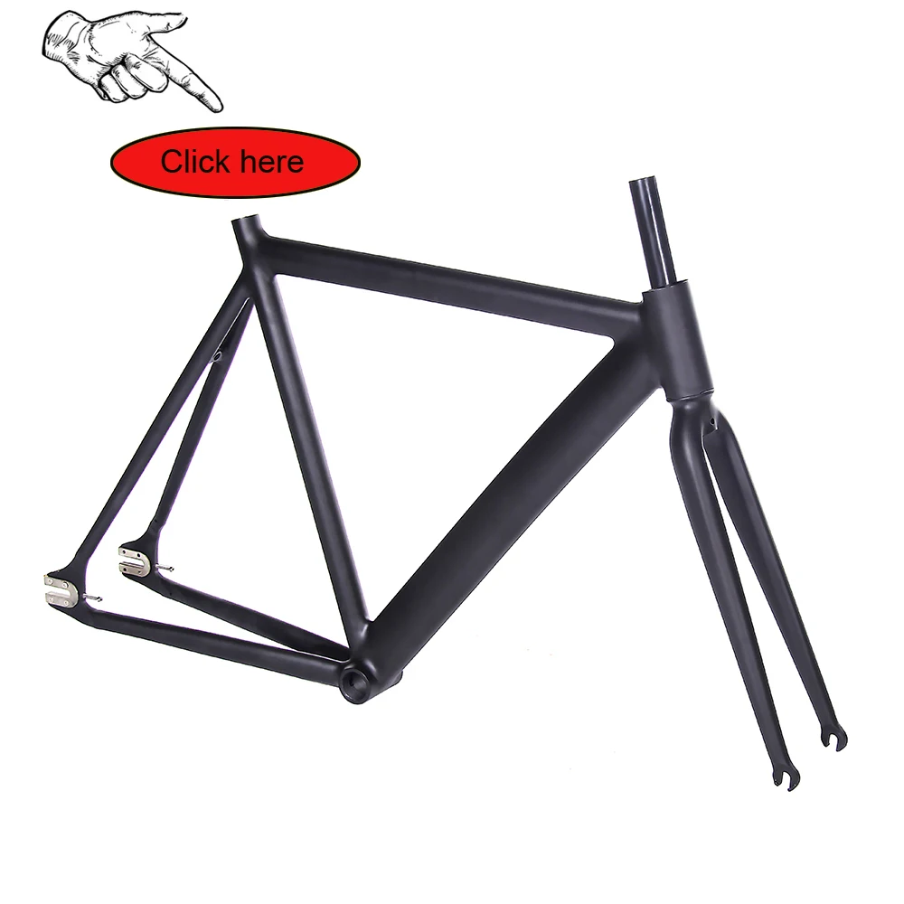 Best Fixed Gear Bike 54cm 58cm frame  single speed bike  frame  Aluminum alloy Track Bicycle 700C wheel DIY color 17