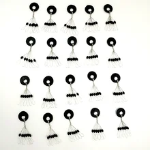 600 шт., 100 групп/набор, поплавок для рыбалки, поплавок, рыболовная леска, аксессуары 6 в 1, Черная Овальная резиновая пробка, Космический разъем для бобов