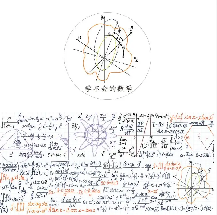 

45mm*3m Mathematical Symbolic Element Equation PETdecoration washi tape DIY planner scrapbooking masking tape With release paper