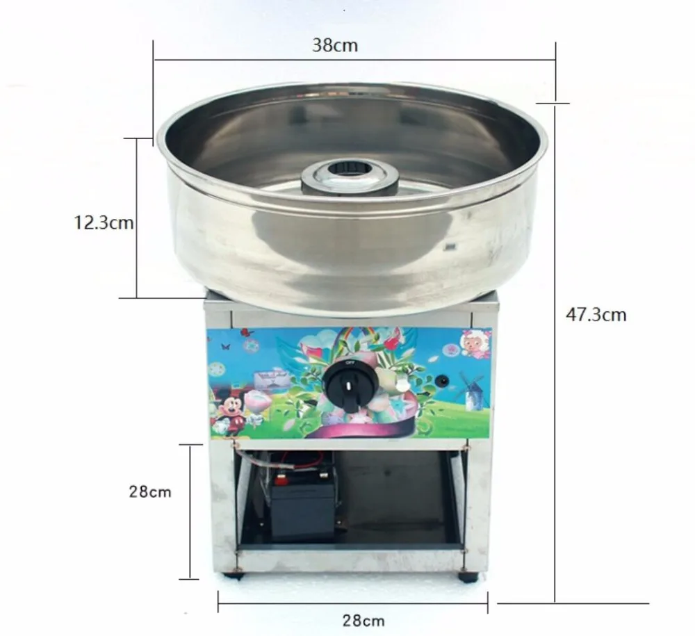 Машина для изготовления хлопковых конфет, коммерческая машина для изготовления хлопковых конфет из нержавеющей стали, газовая электрическая машина для изготовления хлопковых конфет, модная машина для изготовления хлопковых конфет