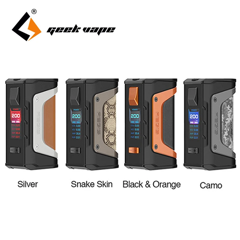 

Original Geekvape Aegis Legend 200W TC Box MOD Power by Dual 18650 batteries New AS chipset Electronic Cigarette Mod