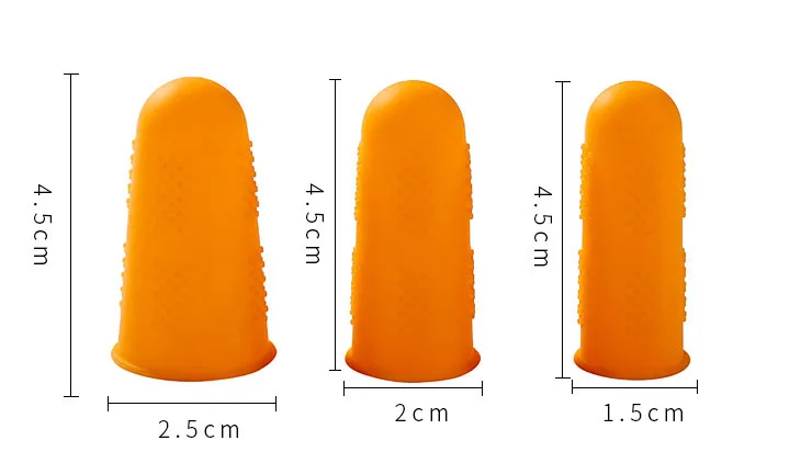 3 p/5 шт набор силиконовых пальцев протектор рукав крышка анти-резка термостойкая противоскользящая накладка на палец для приготовления пищи Кухонные инструменты