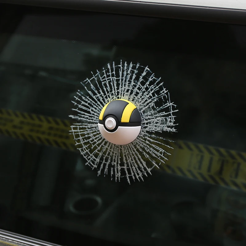 

3D Black 8 Pool Ball Hits Sticker Car Styling Billiards Funny Stickers Decal Design Window For Polo MINI Ford and Other All Cars