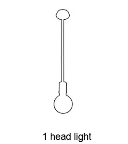 Европейский вращающийся светодиодный светильник-люстра из золотистого железного стекла с регулируемой яркостью для кухни, столовой, гостиной, лестницы, светодиодный светильник-люстра - Цвет абажура: 1 headed light