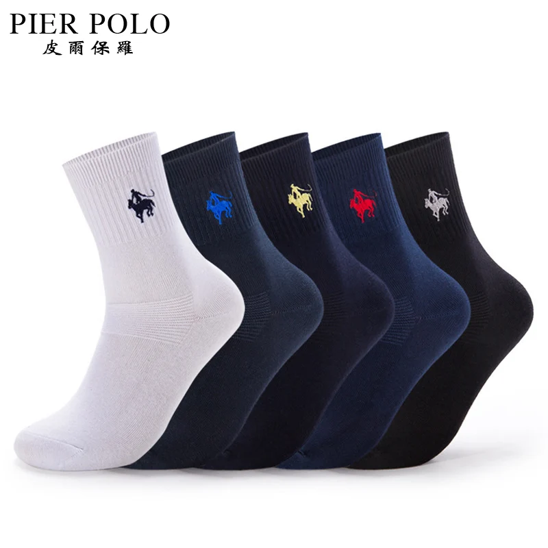 

5 pairs/lot PIERPOLO Sheer Mens Dress Socks High Quality Brand Men Socks Meias Homens Winter Man Socks Cotton Calcetines Hombre