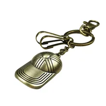 Creativo sombrero de sol forma Lover hebilla llave de bronce vintage cadena Auto colgante coche bolso con hebilla llavero Regalo de Cumpleaños metal