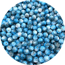 4/6/8/10 мм Стекло круглые бусины Свободные разделенные бусины DIY браслет серьги Подвески Цепочки и ожерелья бусины для изготовления ювелирных изделий SHS215