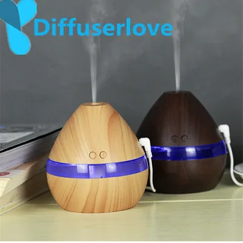 

Diffuserlove 300ml Humidifier Aromatherapy mini Essential Oil Diffuser Ultrasonic Aroma Mist Make With 7 Color LED Night Light