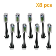 8 шт. сменные насадки для зубной щетки для Xiaomi Soocas X3 для SOOCAS/Xiaomi Mijia SOOCARE X3 насадки для электрической зубной щетки