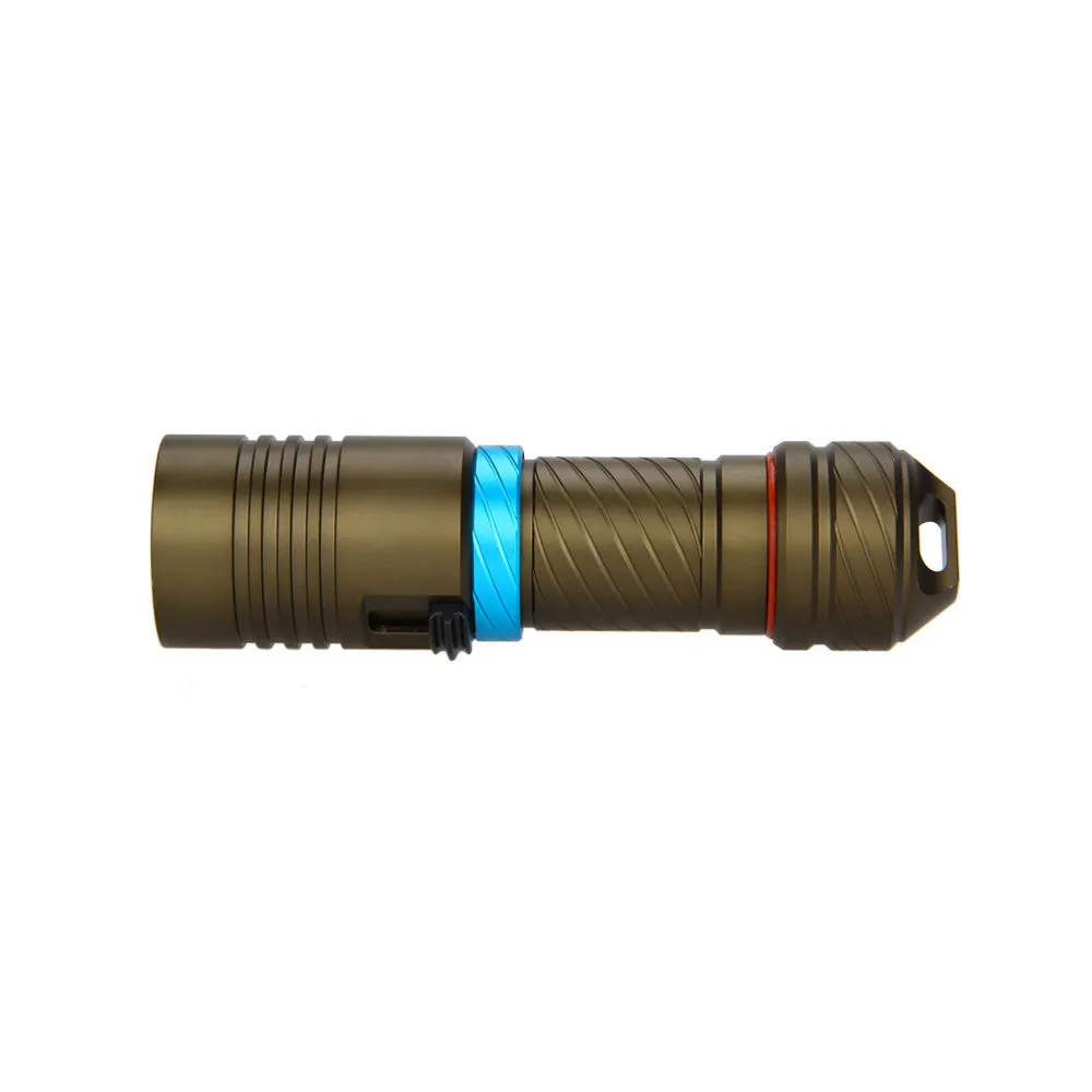 IPX8 impermeável mergulho leve, lanterna subaquática LED