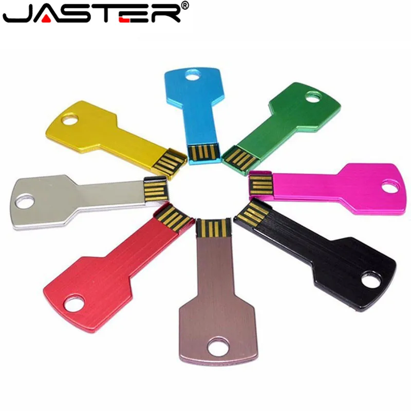 JASTER Key USB флэш накопитель 4 ГБ 8 Заказная лазерная печать логотипа usb флешка 16 32